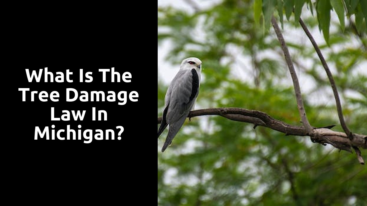 What is the tree damage law in Michigan?